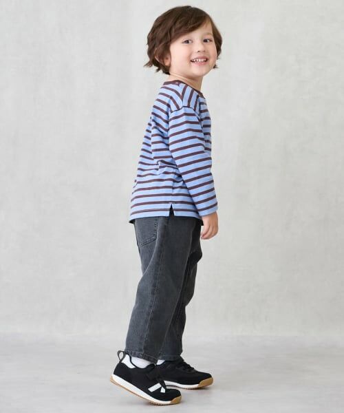 petit main / プティマイン Tシャツ | 【GOODPRICE/食品防汚】ボーダー長袖T | 詳細4