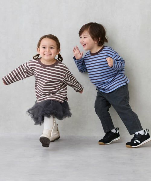 petit main / プティマイン Tシャツ | 【GOODPRICE/食品防汚】ボーダー長袖T | 詳細5