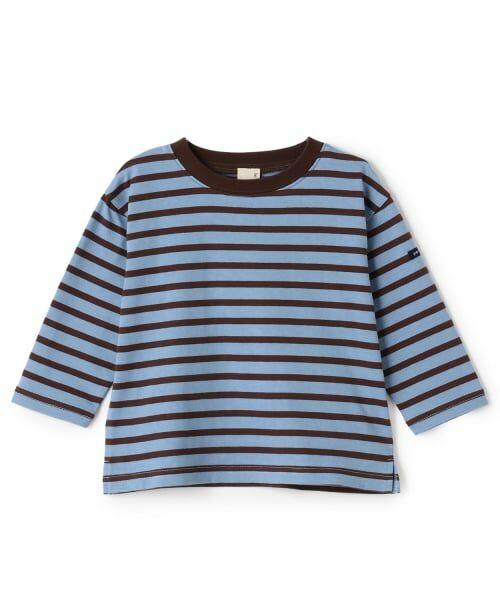 petit main / プティマイン Tシャツ | 【GOODPRICE/食品防汚】ボーダー長袖T | 詳細7