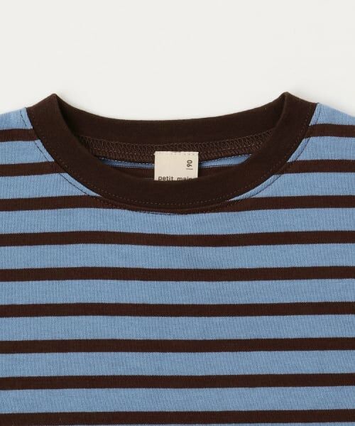 petit main / プティマイン Tシャツ | 【GOODPRICE/食品防汚】ボーダー長袖T | 詳細9