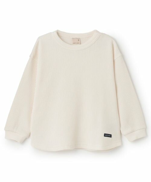 petit main / プティマイン Tシャツ | 【GOODPRICE】ワッフル長袖Tシャツ（生成）