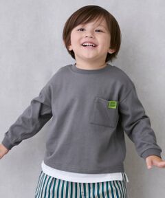 petit main / プティマイン Tシャツ | 【GOODPRICE/食品防汚】裾レイヤード長袖T