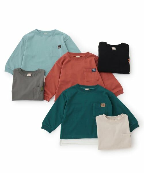 petit main / プティマイン Tシャツ | 【GOODPRICE/食品防汚】裾レイヤード長袖T | 詳細15