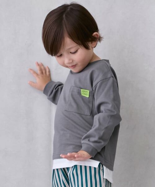 petit main / プティマイン Tシャツ | 【GOODPRICE/食品防汚】裾レイヤード長袖T | 詳細4