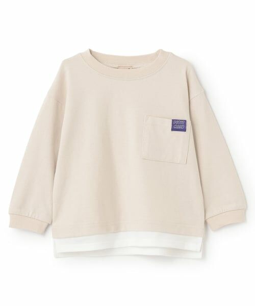petit main / プティマイン Tシャツ | 【GOODPRICE/食品防汚】裾レイヤード長袖T | 詳細7