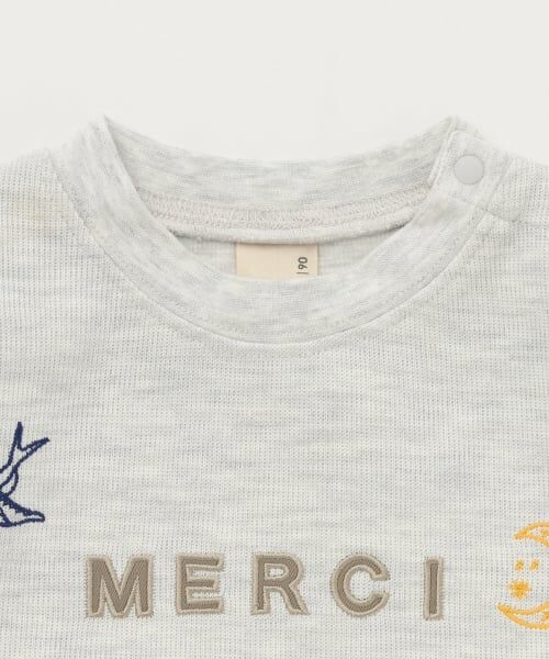 petit main / プティマイン Tシャツ | ロゴモチーフ接結長袖Tシャツ | 詳細8