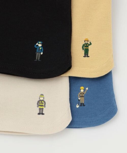 petit main / プティマイン Tシャツ | 働く車アップリケ接結長袖Tシャツ | 詳細12