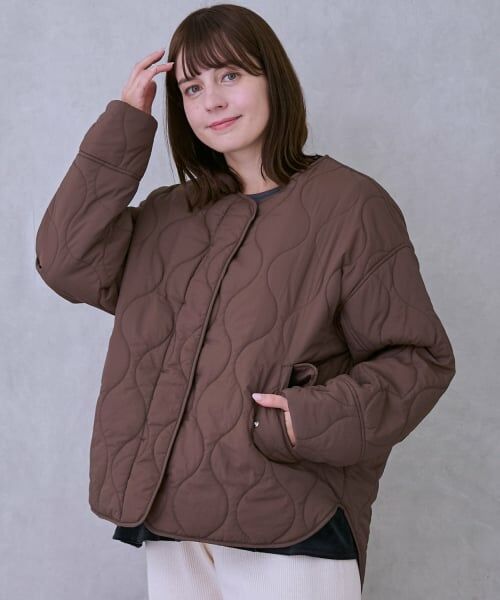 petit main / プティマイン ブルゾン | 【リンク/撥水加工】キルティングジャケット | 詳細6