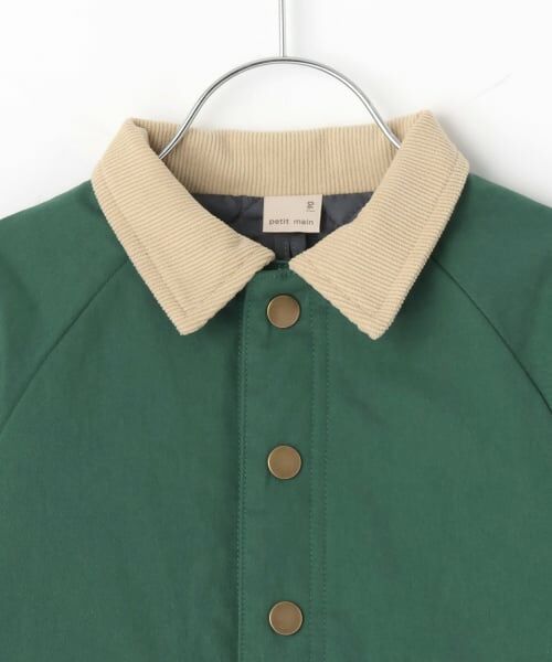 petit main / プティマイン その他アウター | 【リンク/洗える】ツイル中綿入りダスターコート | 詳細9