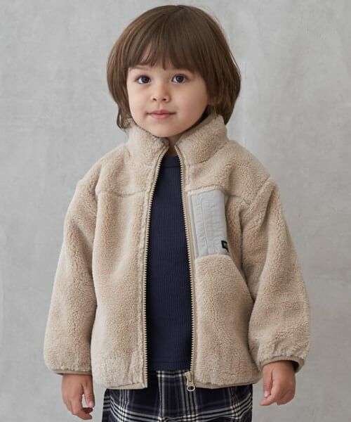 petit main / プティマイン ブルゾン | 【洗える】ボアジャケット | 詳細1