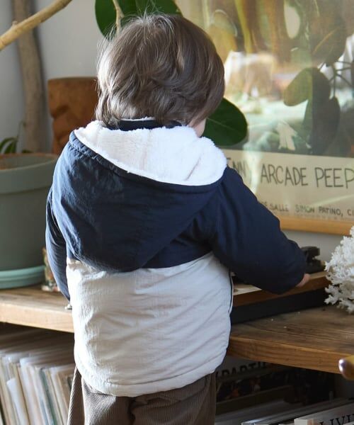 petit main / プティマイン ブルゾン | 【洗える】リバーシブル切替ブルゾン | 詳細1