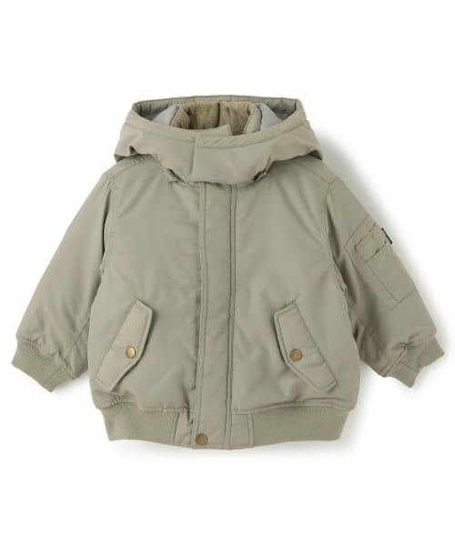 petit main / プティマイン ブルゾン | 【洗える】MA1風フード取外ジャケット | 詳細10