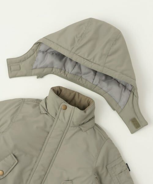 petit main / プティマイン ブルゾン | 【洗える】MA1風フード取外ジャケット | 詳細15
