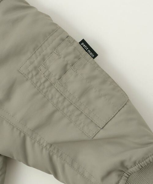 petit main / プティマイン ブルゾン | 【洗える】MA1風フード取外ジャケット | 詳細17