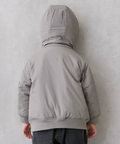 petit main / プティマイン ブルゾン | 【洗える】MA1風フード取外ジャケット | 詳細6
