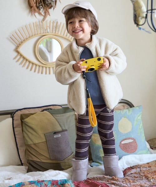 petit main / プティマイン ブルゾン | 【撥水加工】柄×ボアブルゾン | 詳細10