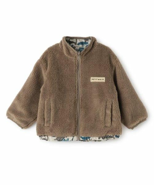 petit main / プティマイン ブルゾン | 【撥水加工】柄×ボアブルゾン | 詳細14