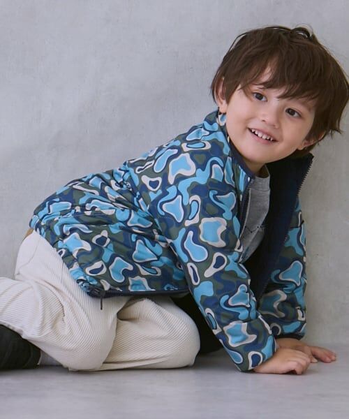 petit main / プティマイン ブルゾン | 【撥水加工】柄×ボアブルゾン | 詳細2