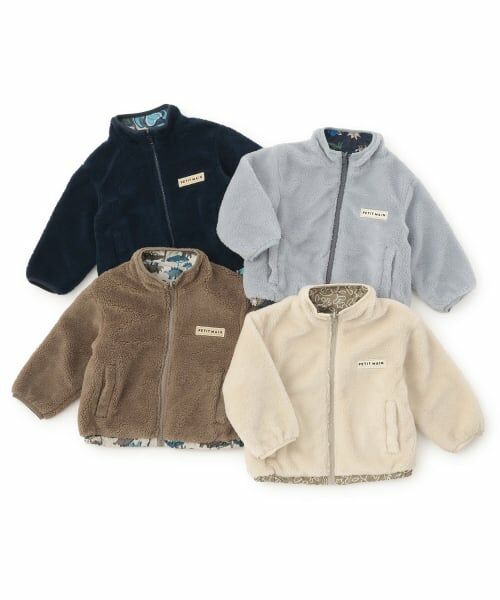 petit main / プティマイン ブルゾン | 【撥水加工】柄×ボアブルゾン | 詳細29