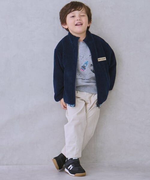 petit main / プティマイン ブルゾン | 【撥水加工】柄×ボアブルゾン | 詳細4