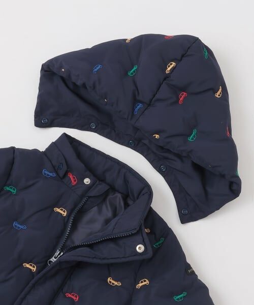 petit main / プティマイン ブルゾン | 【リンク/洗える】アソート刺しゅう中綿ジャケット | 詳細10
