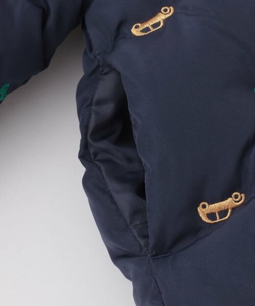 petit main / プティマイン ブルゾン | 【リンク/洗える】アソート刺しゅう中綿ジャケット | 詳細13