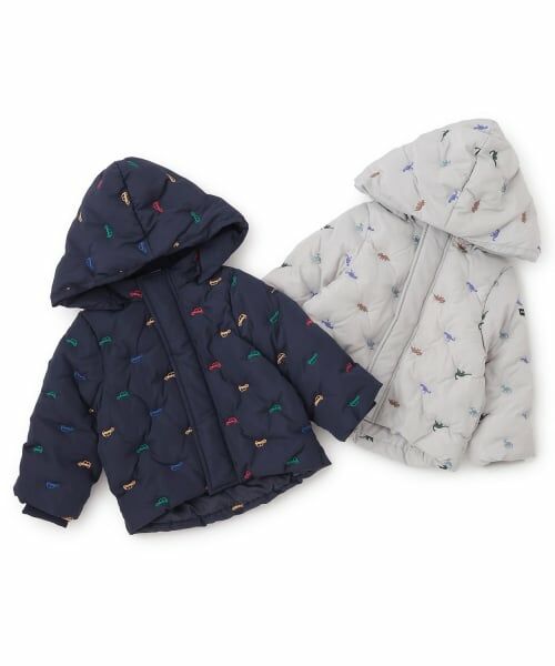 petit main / プティマイン ブルゾン | 【リンク/洗える】アソート刺しゅう中綿ジャケット | 詳細18