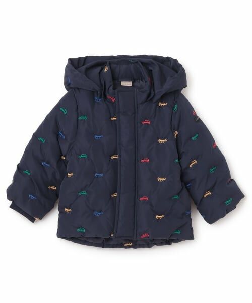 petit main / プティマイン ブルゾン | 【リンク/洗える】アソート刺しゅう中綿ジャケット | 詳細5