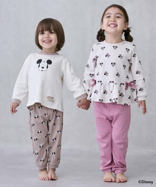 petit main / プティマイン ルームウェア | 【Disney】スムース長袖パジャマ | 詳細2