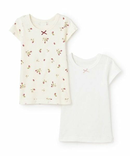 petit main / プティマイン その他インナー・ルームウェア | 【弱酸性】半袖肌着2P（オフ ホワイト）