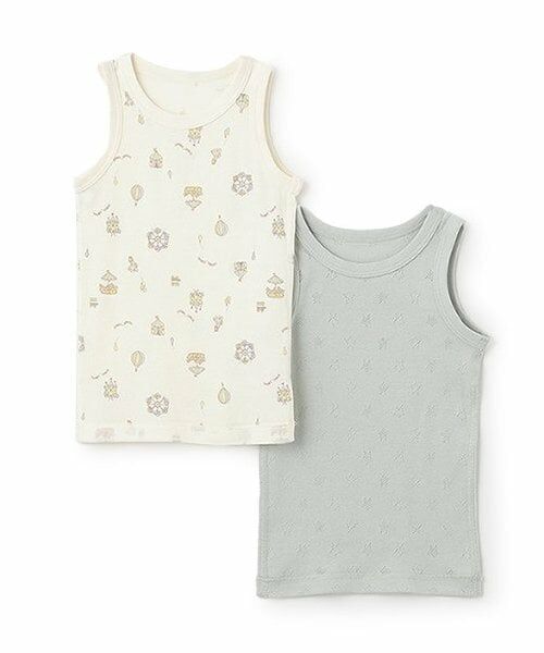 petit main / プティマイン その他インナー・ルームウェア | 【弱酸性】タンク肌着2P（薄カーキ）