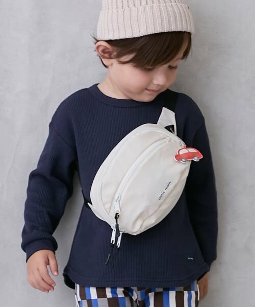 petit main / プティマイン メッセンジャーバッグ・ウエストポーチ | ボディバッグ（アイボリー）