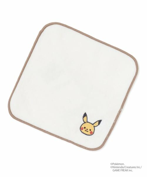 petit main / プティマイン ハンカチ | 【モンポケ】タオルハンカチ（オフ ホワイト）