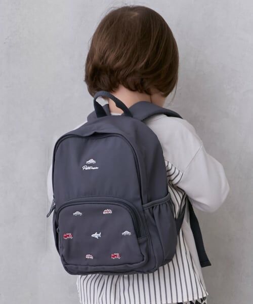 petit main / プティマイン リュック・バックパック | アソートリュック（S）（チャコール）