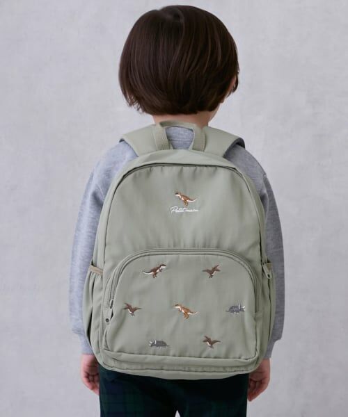 petit main / プティマイン リュック・バックパック | アソートリュック（M）（薄カーキ）