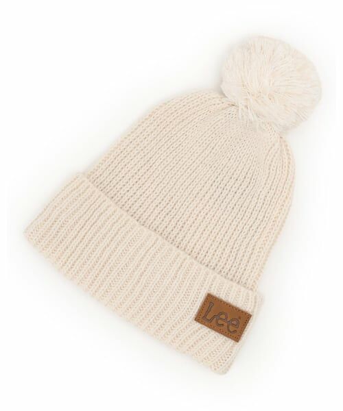 petit main / プティマイン ニットキャップ | 【Lee】ニット帽（アイボリー）