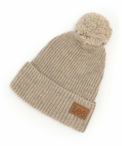 petit main / プティマイン ニットキャップ | 【Lee】ニット帽（薄ベージュ）