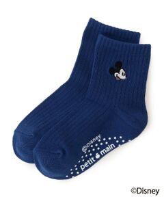petit main / プティマイン ソックス | 【Disney】ミッキー/刺しゅう靴下