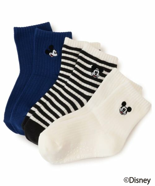 petit main / プティマイン ソックス | 【Disney】ミッキー/刺しゅう靴下 | 詳細4