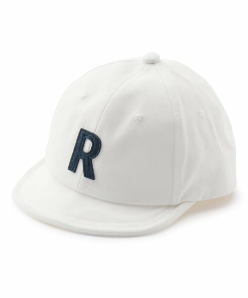petit main / プティマイン キャップ | アルファベットロゴキャップ（アイボリー）