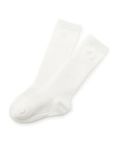 petit main / プティマイン ソックス | ワンポイント刺しゅうハイソックス