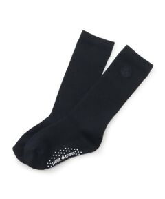 petit main / プティマイン ソックス | ワンポイント刺しゅうハイソックス