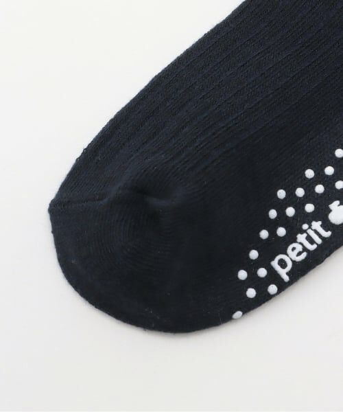 petit main / プティマイン ソックス | ワンポイント刺しゅうハイソックス | 詳細2
