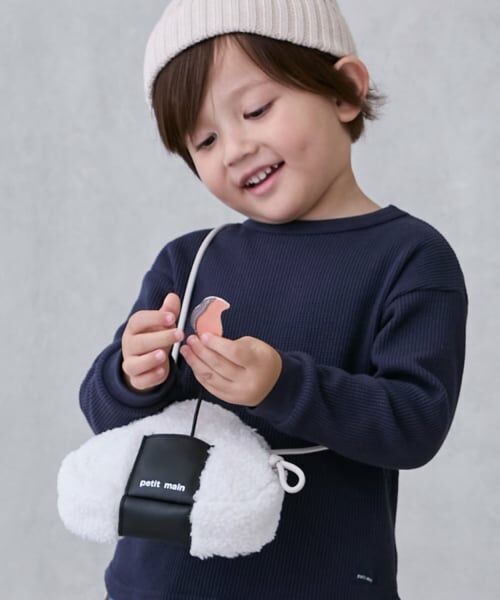 petit main / プティマイン ショルダーバッグ | おにぎりポシェット（オフ ホワイト）