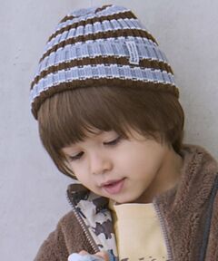 petit main / プティマイン ニットキャップ | ボーダーニット帽