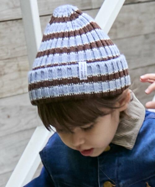 petit main / プティマイン ニットキャップ | ボーダーニット帽 | 詳細1