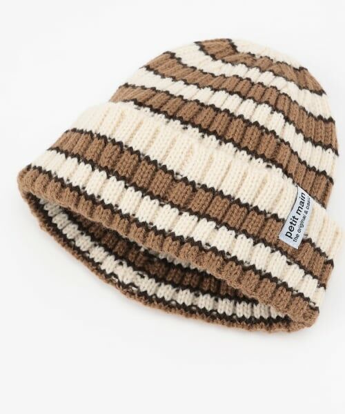 petit main / プティマイン ニットキャップ | ボーダーニット帽 | 詳細6