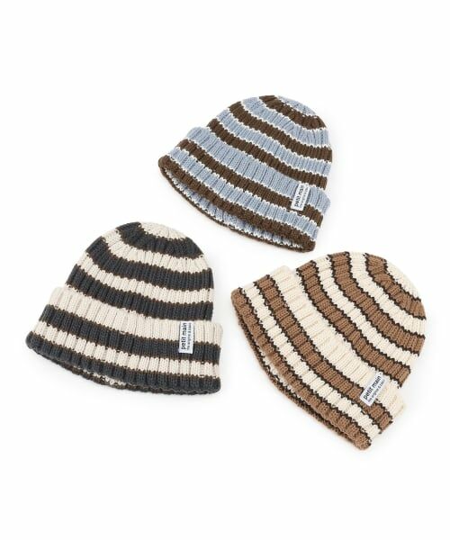petit main / プティマイン ニットキャップ | ボーダーニット帽 | 詳細7