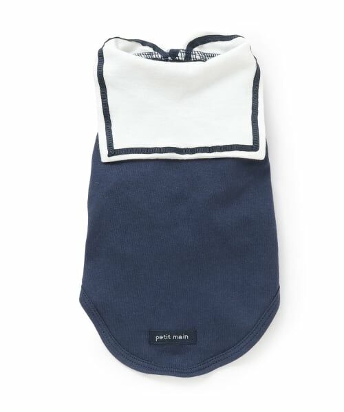 petit main / プティマイン その他 | 【DOG/接触冷感】セーラーカラータンク（紺）