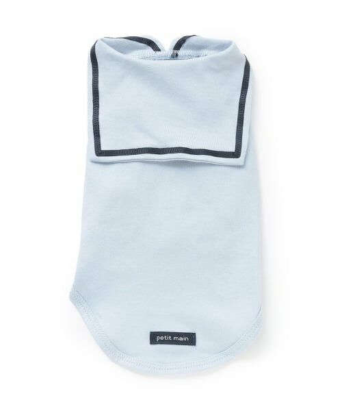 petit main / プティマイン その他 | 【DOG/接触冷感】セーラーカラータンク（ブルー グレー）